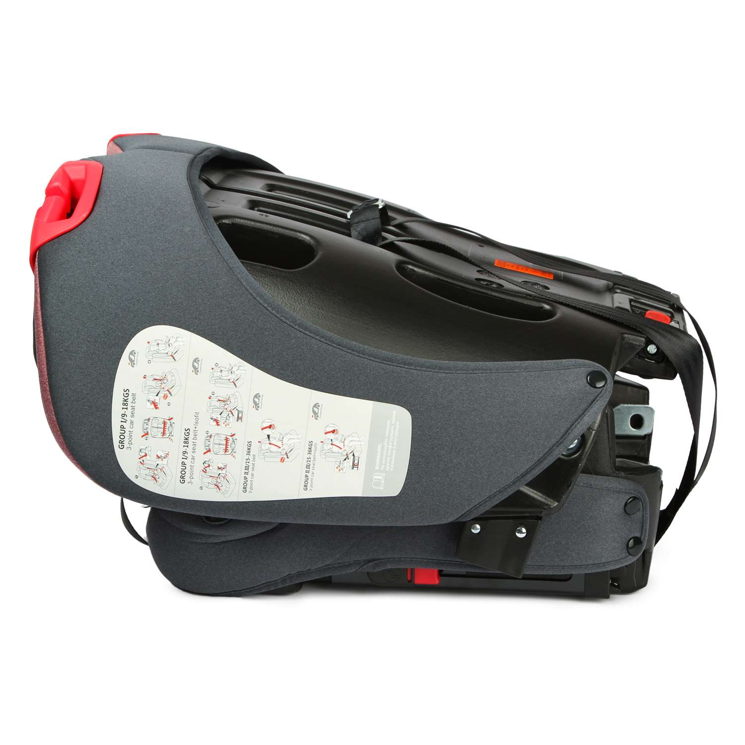 Автокресло Babyton Maverick Red Isofix 1/2/3 (9-36 кг) - фото 13