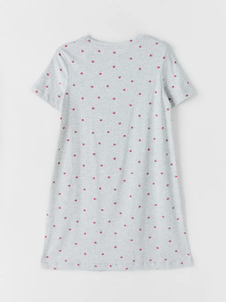 Сорочка ночная Mark Formelle (Марк Формэль) 572346/малина на св.сером меланже - фото 6