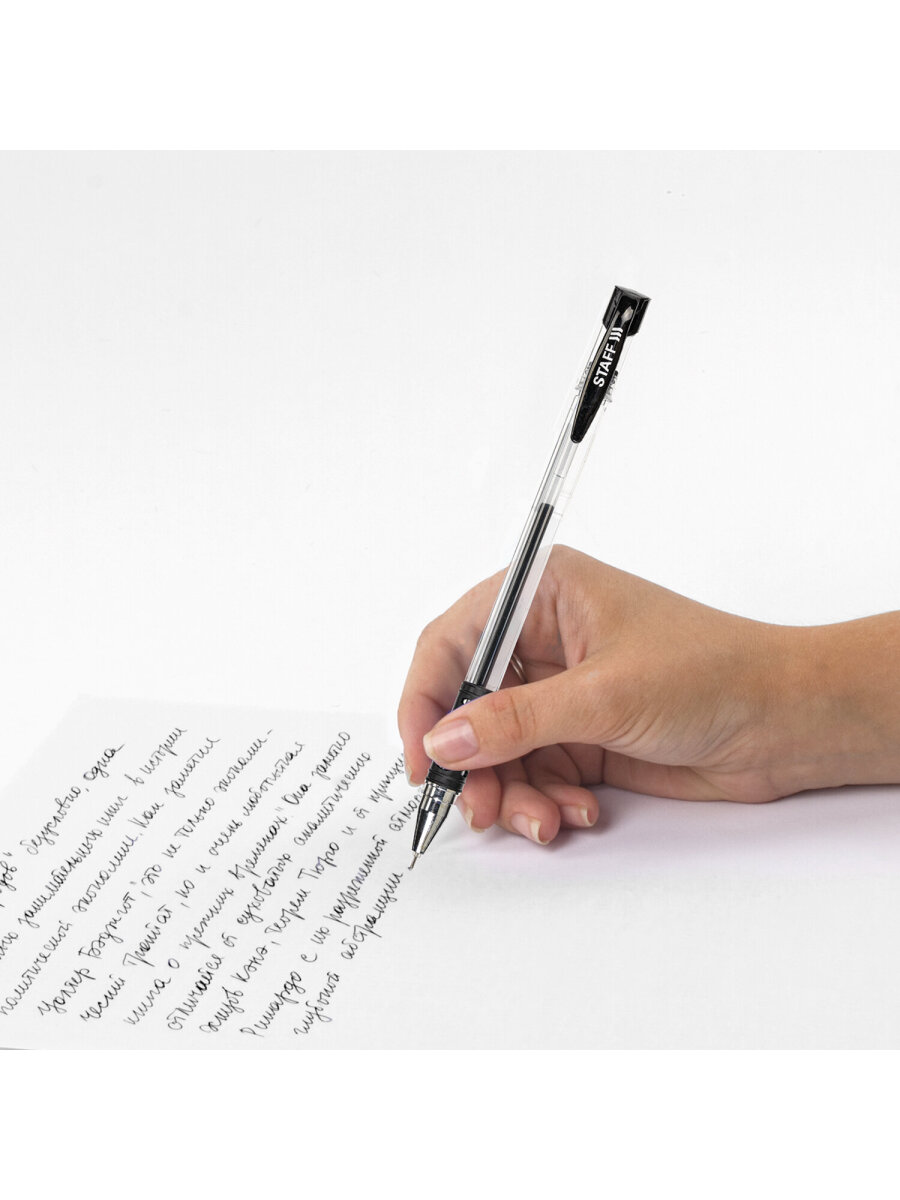 Ручка гелевая Staff 12 шт. - фото 12
