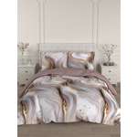 Комплект постельного белья для SNOFF Вэйв сатин полутораспальный 4 предм.