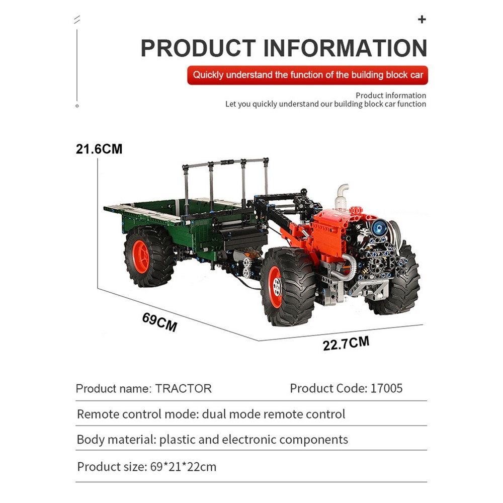 Конструктор Mould King Трактор Technic - фото 13