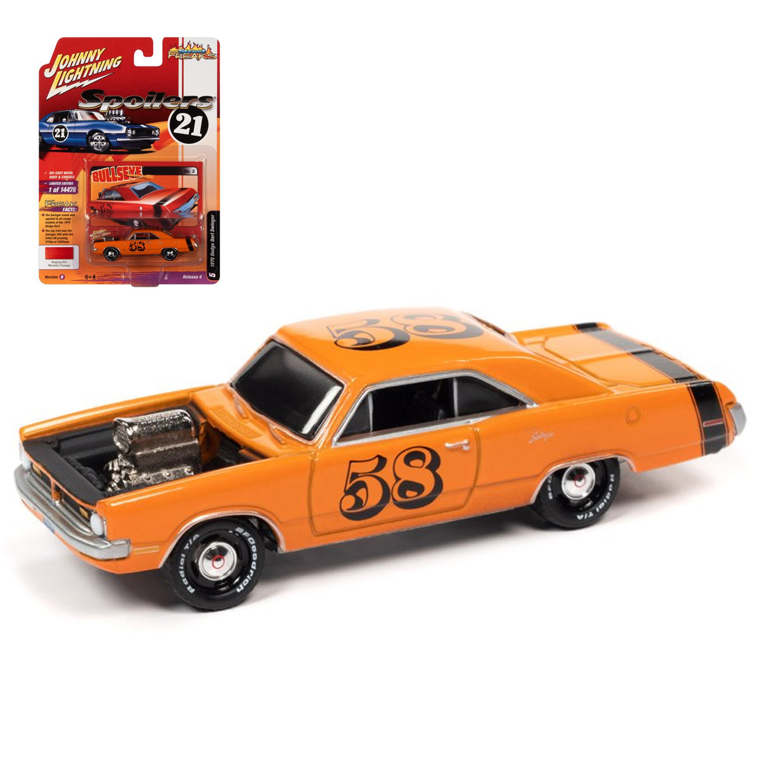 Автомобиль Johnny Lightning Dodge 1:64 JLSF022B-R4-N5 - фото 1