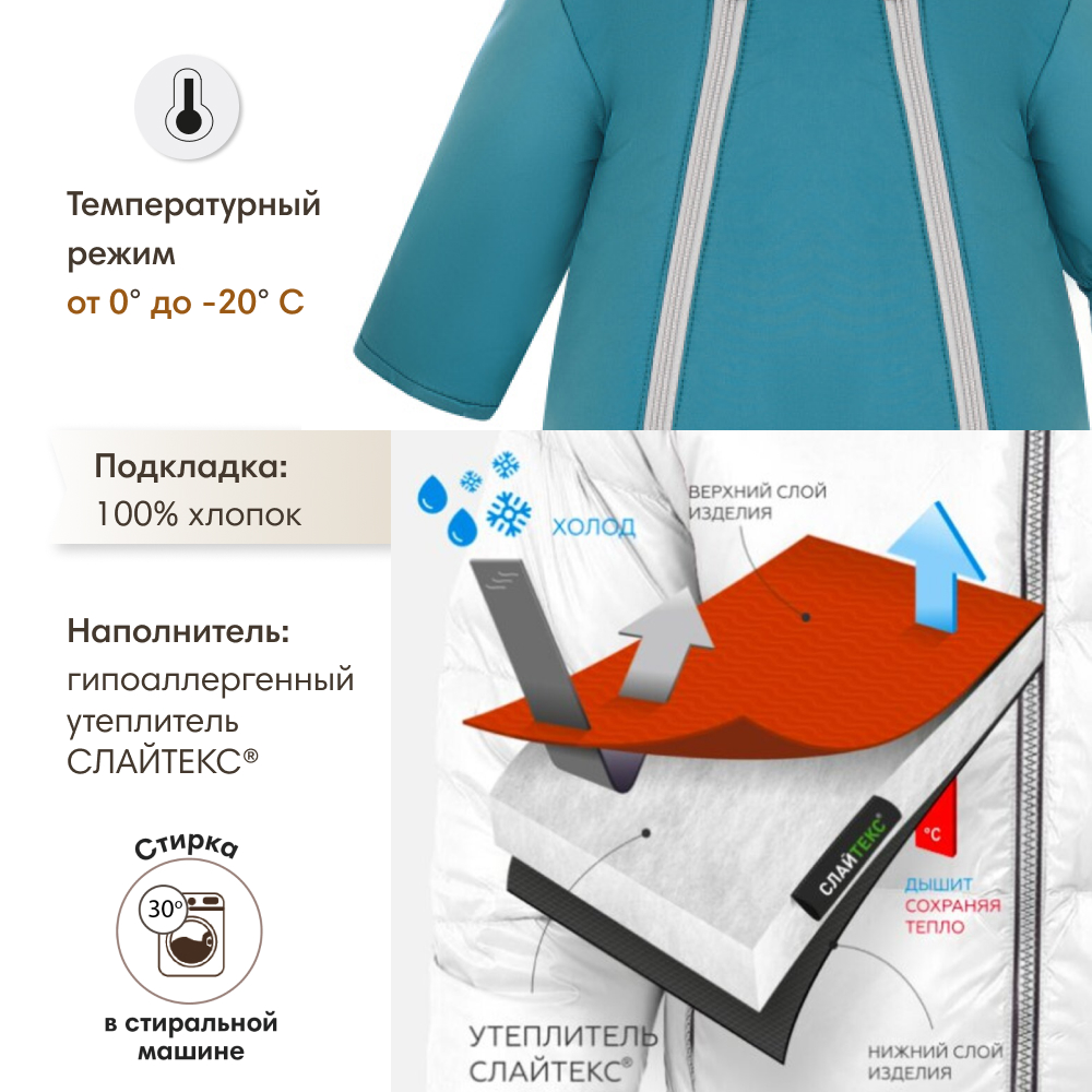 Комбинезон OLANT BABY denim(0-3 мес.)new - фото 4