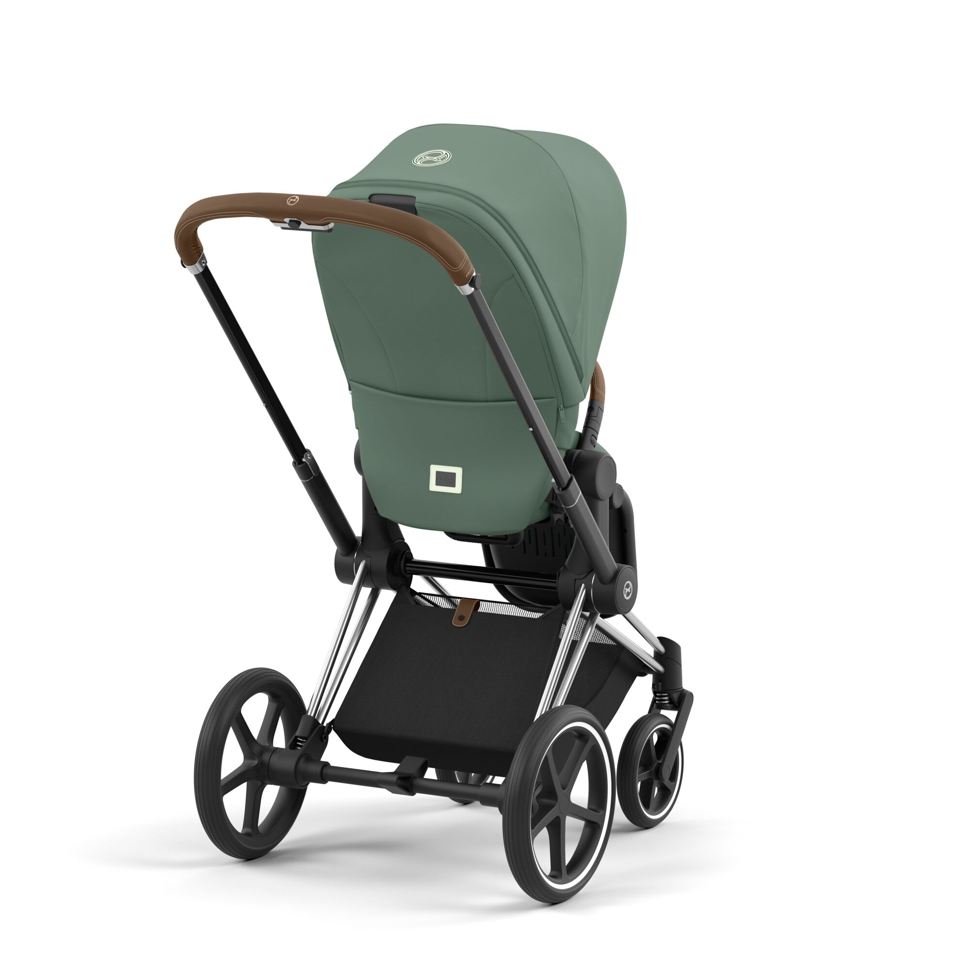 Коляска 2в1 Cybex Priam IV Chrome Brown зеленый - фото 3