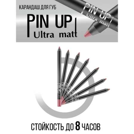 Карандаш для губ Luxvisage pin up ultra matt матовый тон 214 chic