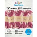 Пряжа полушерстяная Alize 100г 200м 5шт