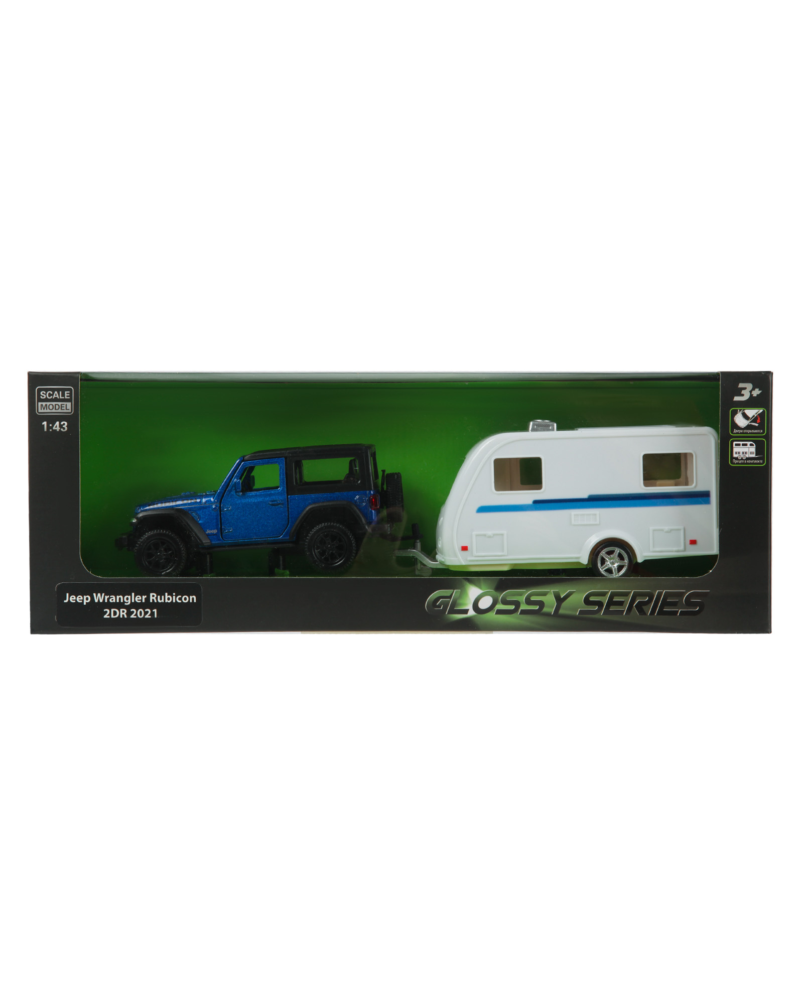 Внедорожник Mobicaro Jeep Wrangler Rubicon 1:43 544060-2TG(A) - фото 7
