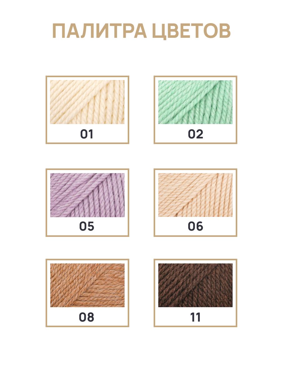 Пряжа Astra Premium Шерсть яка Yak wool теплая мягкая 100 г 120 м 15 св. джинс 2 мотка - фото 6