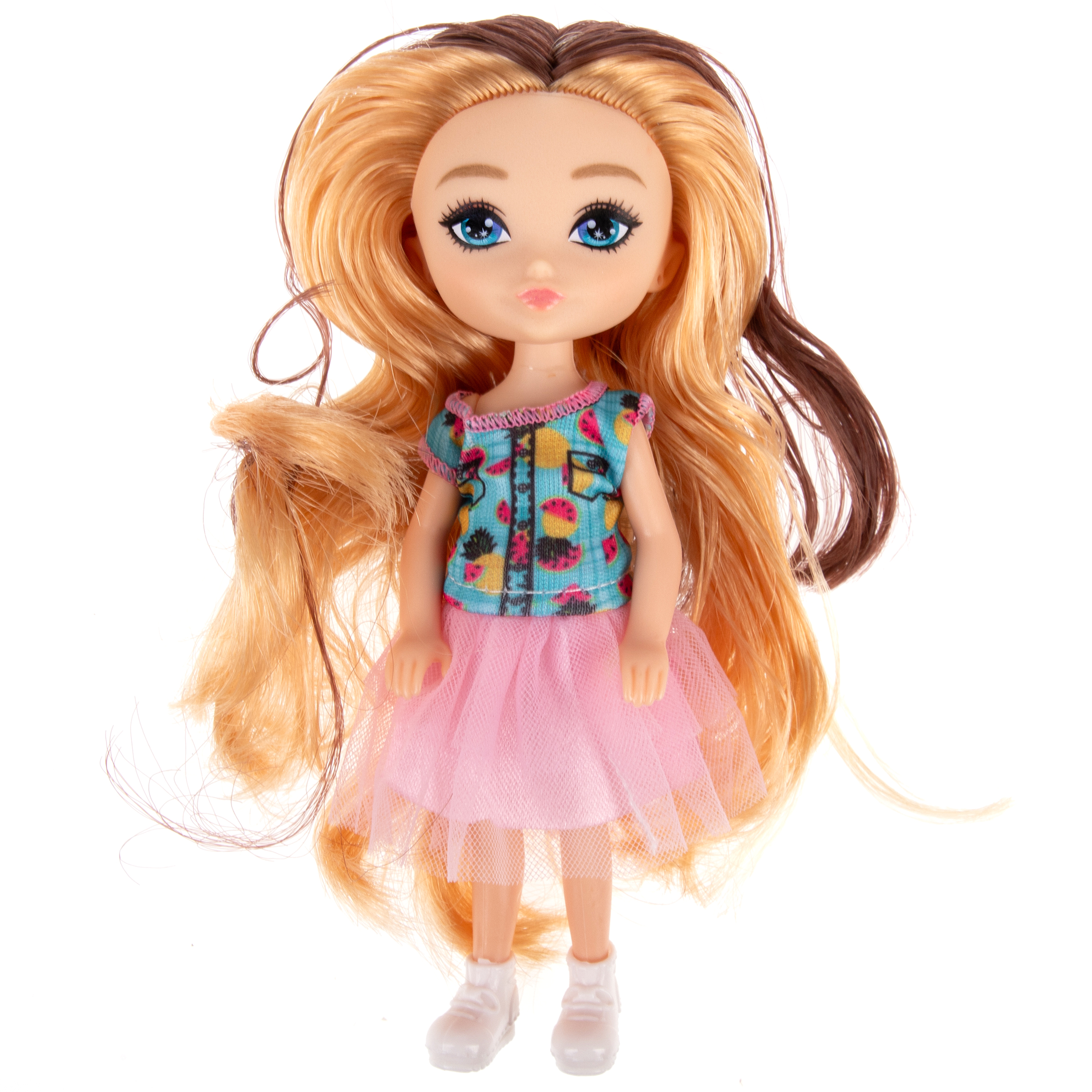 Кукла мини 1TOY Alisa glow girl высота 15 см Т25195-1 - фото 1