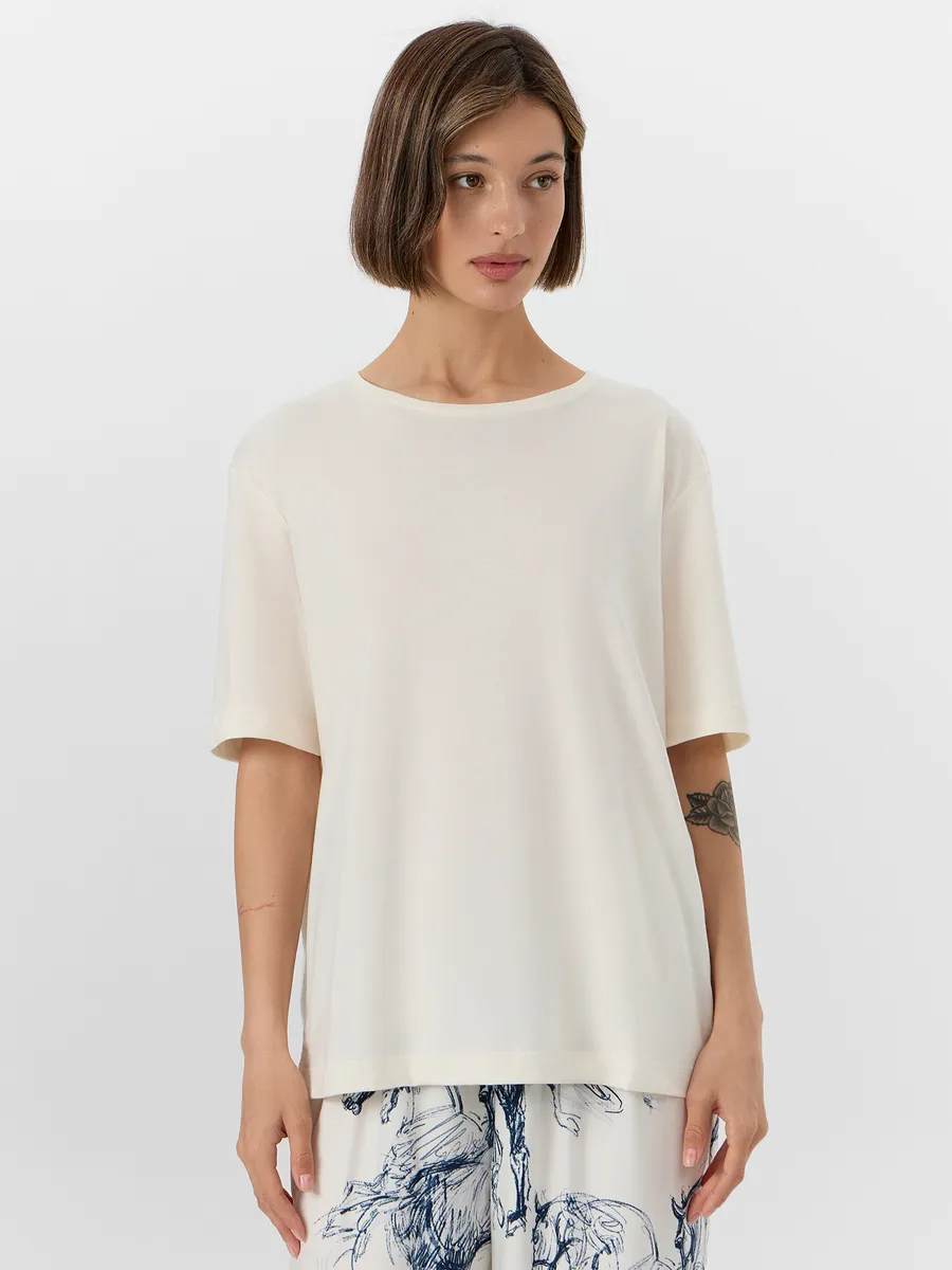 Пижама Mark Formelle (Марк Формэль) 592541/молочный +лошади на молочном - фото 8