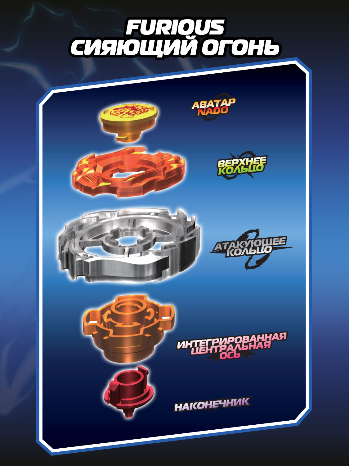 Игровой набор Infinity Nado Furious Сияющий огонь Мэйджор - фото 19