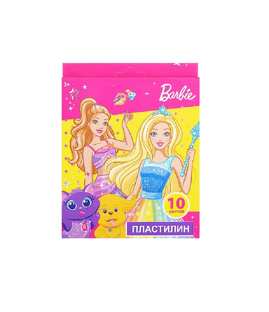 Пластилин Barbie 10 цв. - фото 1