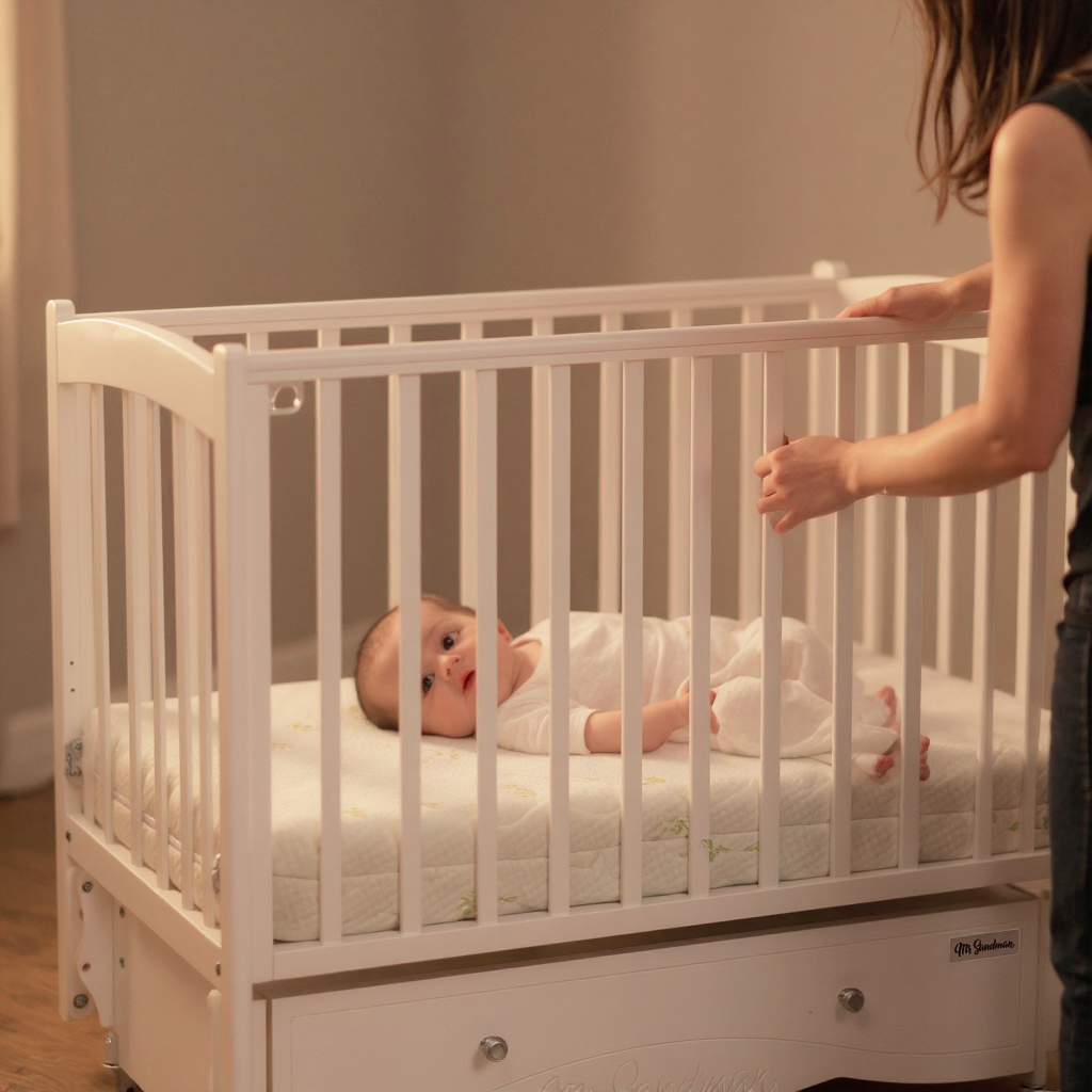 Детская кроватка Mr Sandman, универсальный маятник (белый) - фото 18