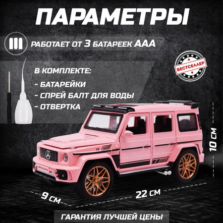 Внедорожник Бестселлер Mercedes инерционный автомобиль 1:24 розовый в ассортименте