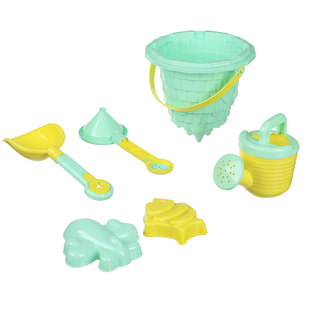 Песочный набор Игроленд "Замок" 6 предметов 6 предм. - фото 1