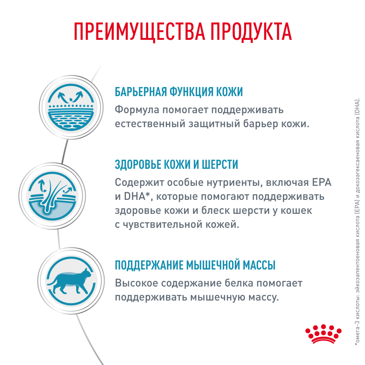 Корм для кошек ROYAL CANIN Skin Coat для поддержания защитных функций кожи 350г - фото 3