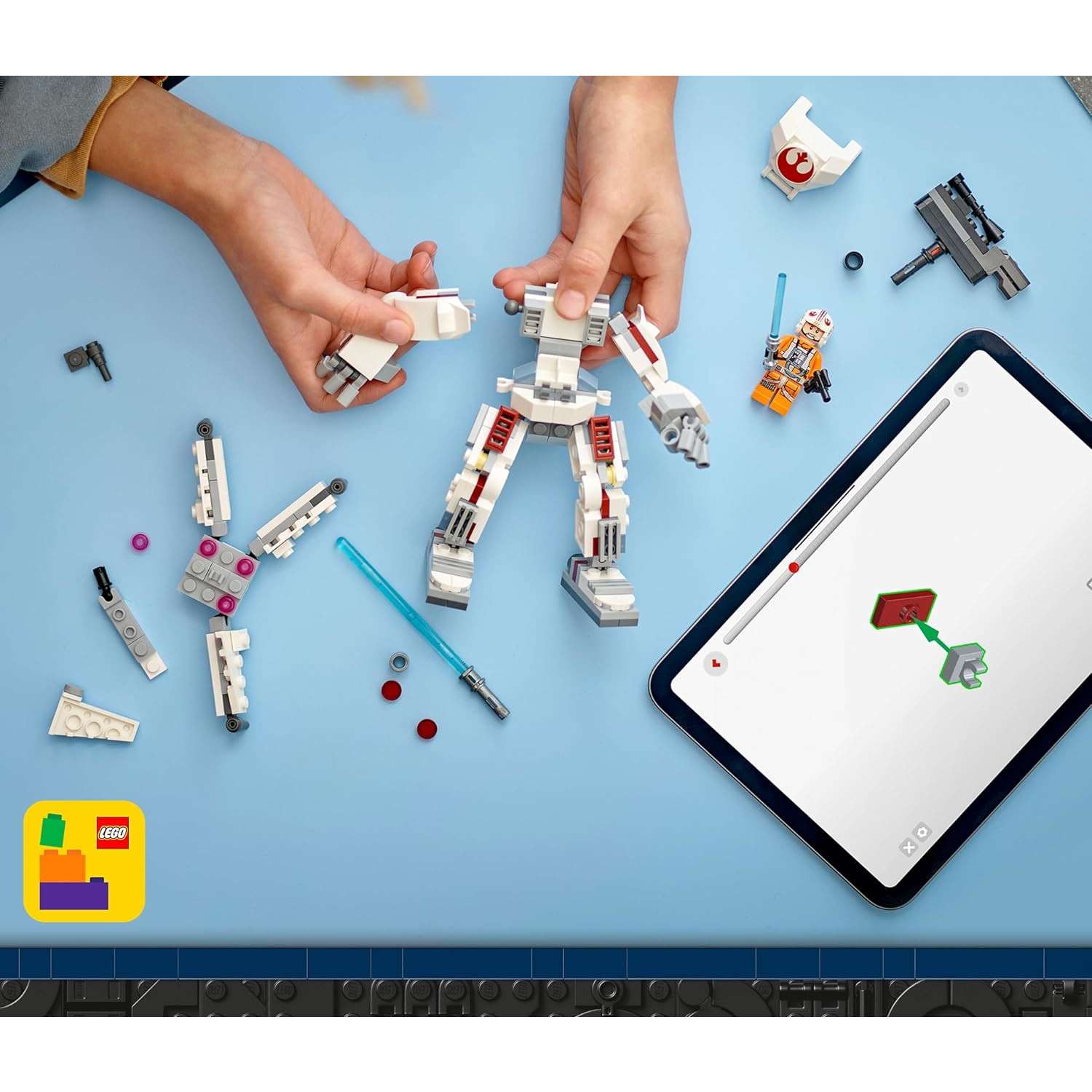 Конструктор LEGO Star Wars Люк Скайуокер Крестокрыл Робот 195 дет. - фото 8