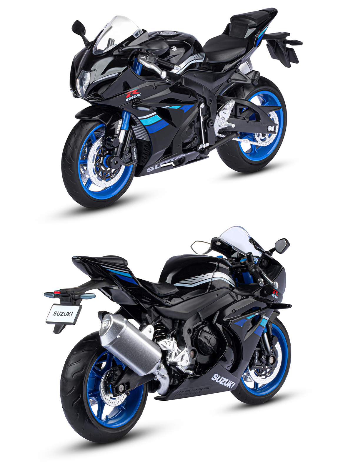 Мотоцикл АВТОпанорама Suzuki GSX R1000 1:12 JB1251572 - фото 17