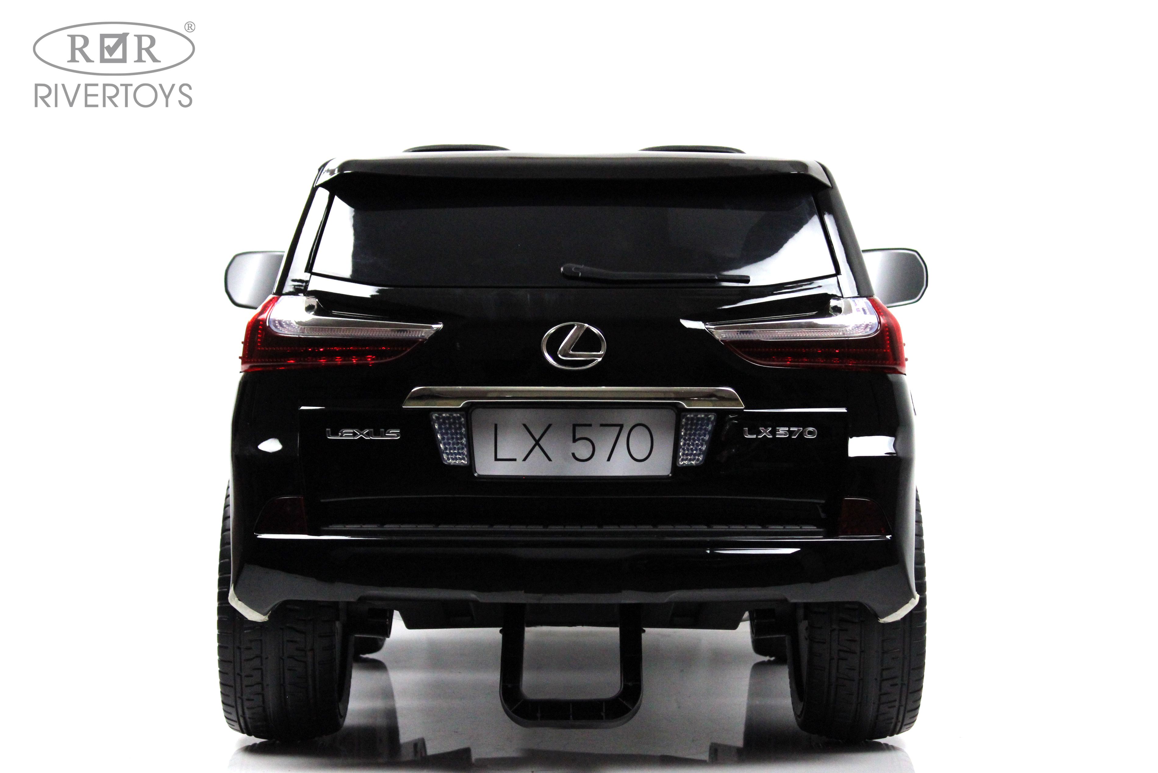 Электромобиль RIVERTOYS Lexus Y555YY-BLACK-GLANEC С пультом ДУ - фото 6