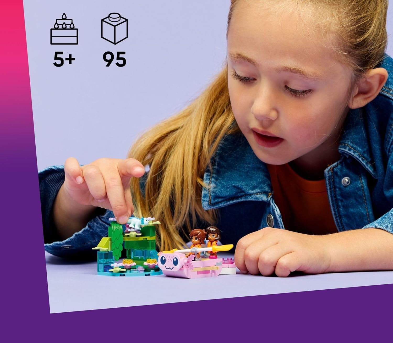 Конструктор LEGO Friends Приключения на лодке Аксолотль 95 дет. - фото 5