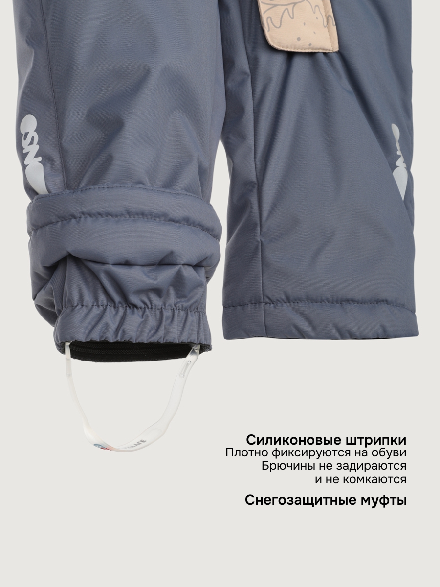 Комбинезон NIKASTYLE 8з0425 латте/серый - фото 9