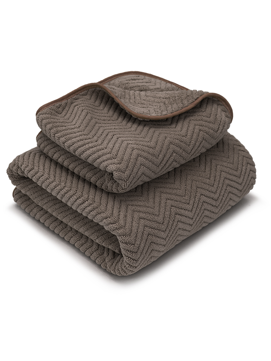 Полотенце BRAVO Крафт 35*75+70*140 коричневый 2 шт. - фото 2