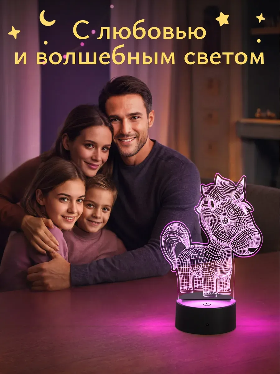 Ночник Светофей Малыш единорог - фото 6