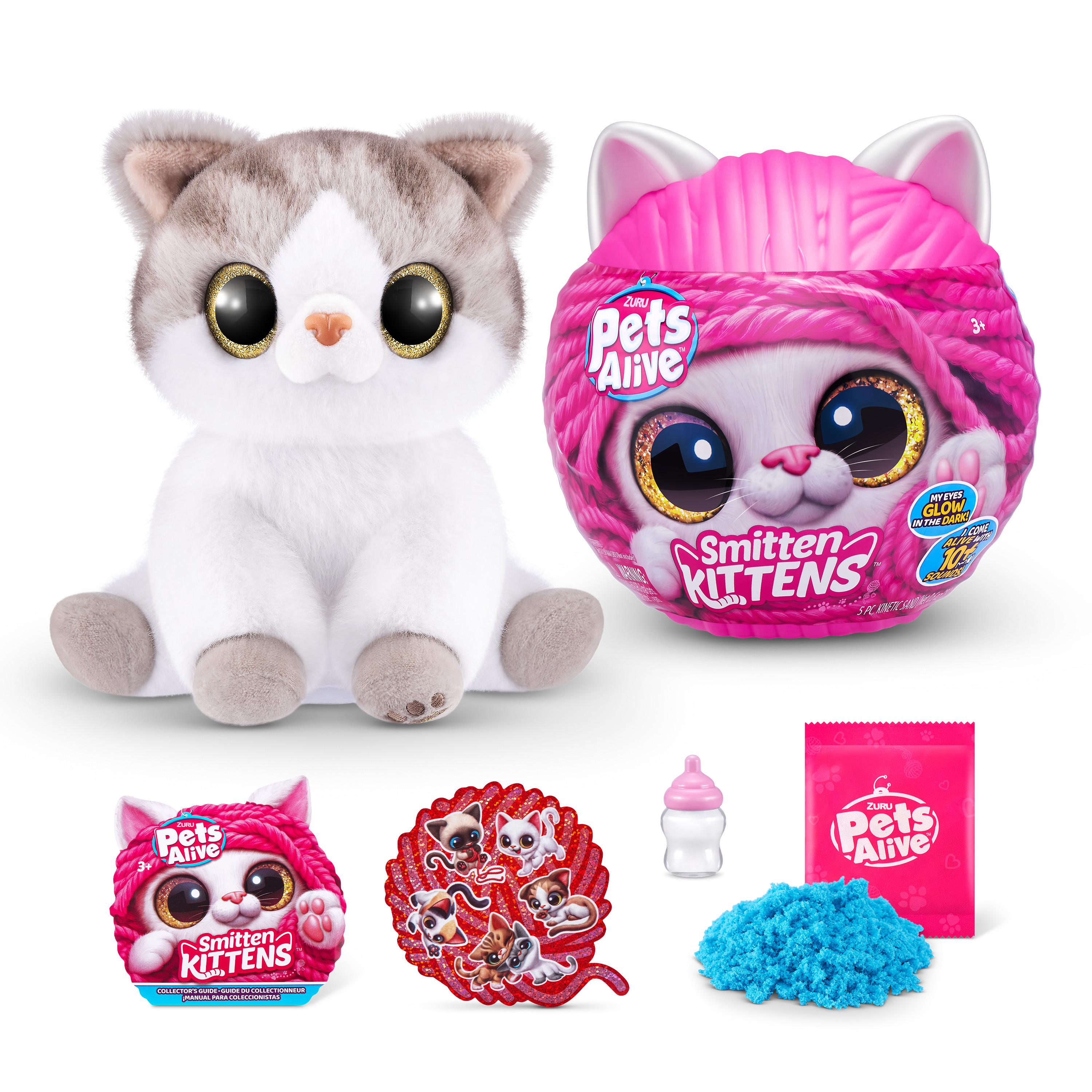 Игрушка мягкая Zuru Pets Alive котик Smitten Kittens - фото 16