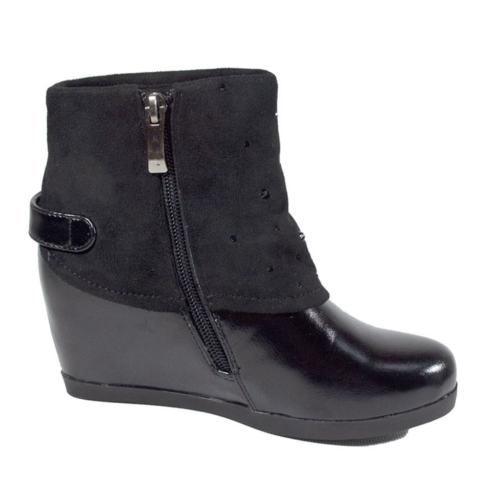 Ботинки Europen 958587/01-01-SV EUROPEN Ботинки для девочки, черный - фото 2