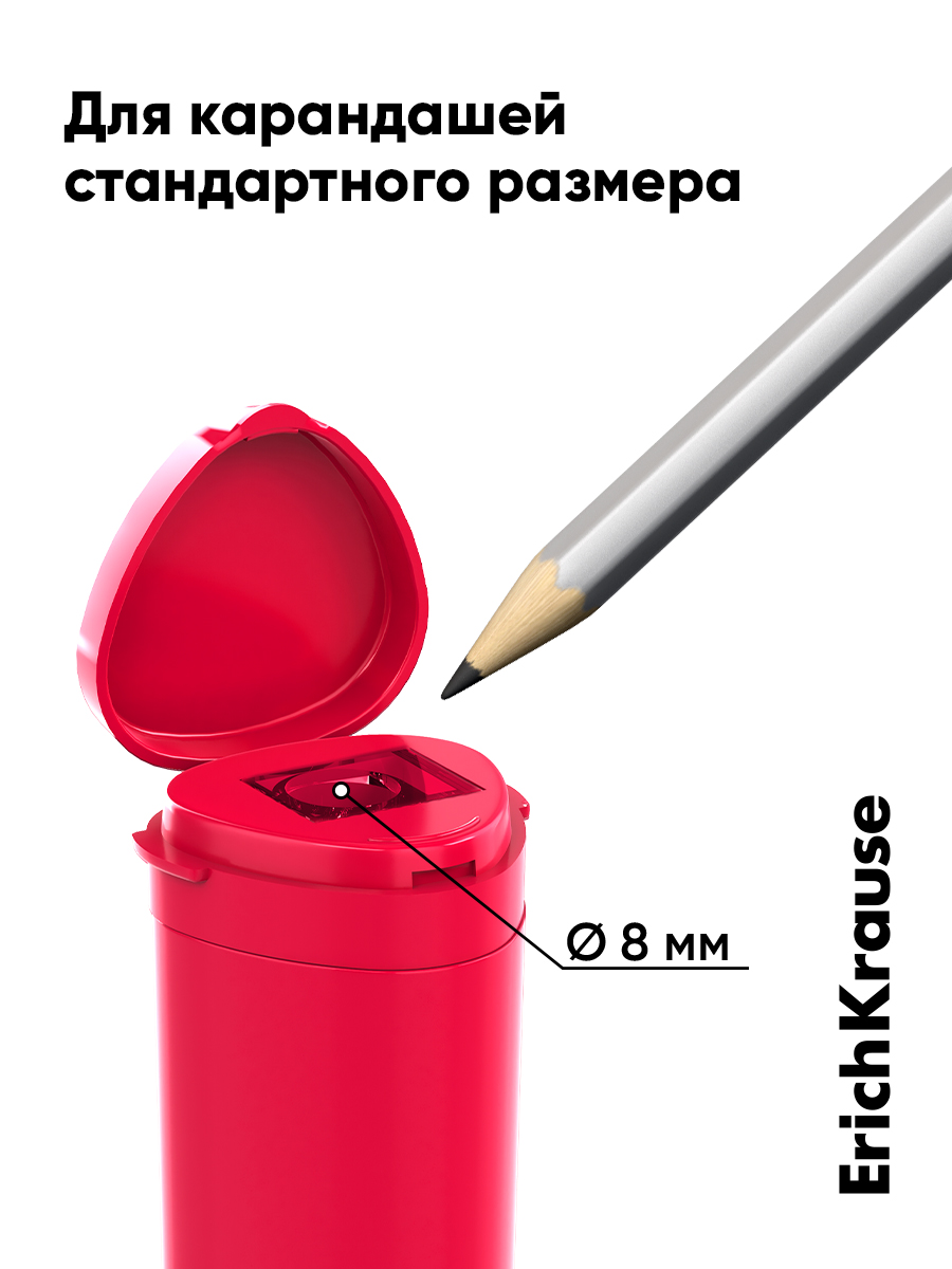 Точилка ErichKrause Клик ап мини Риф 2 шт. - фото 7