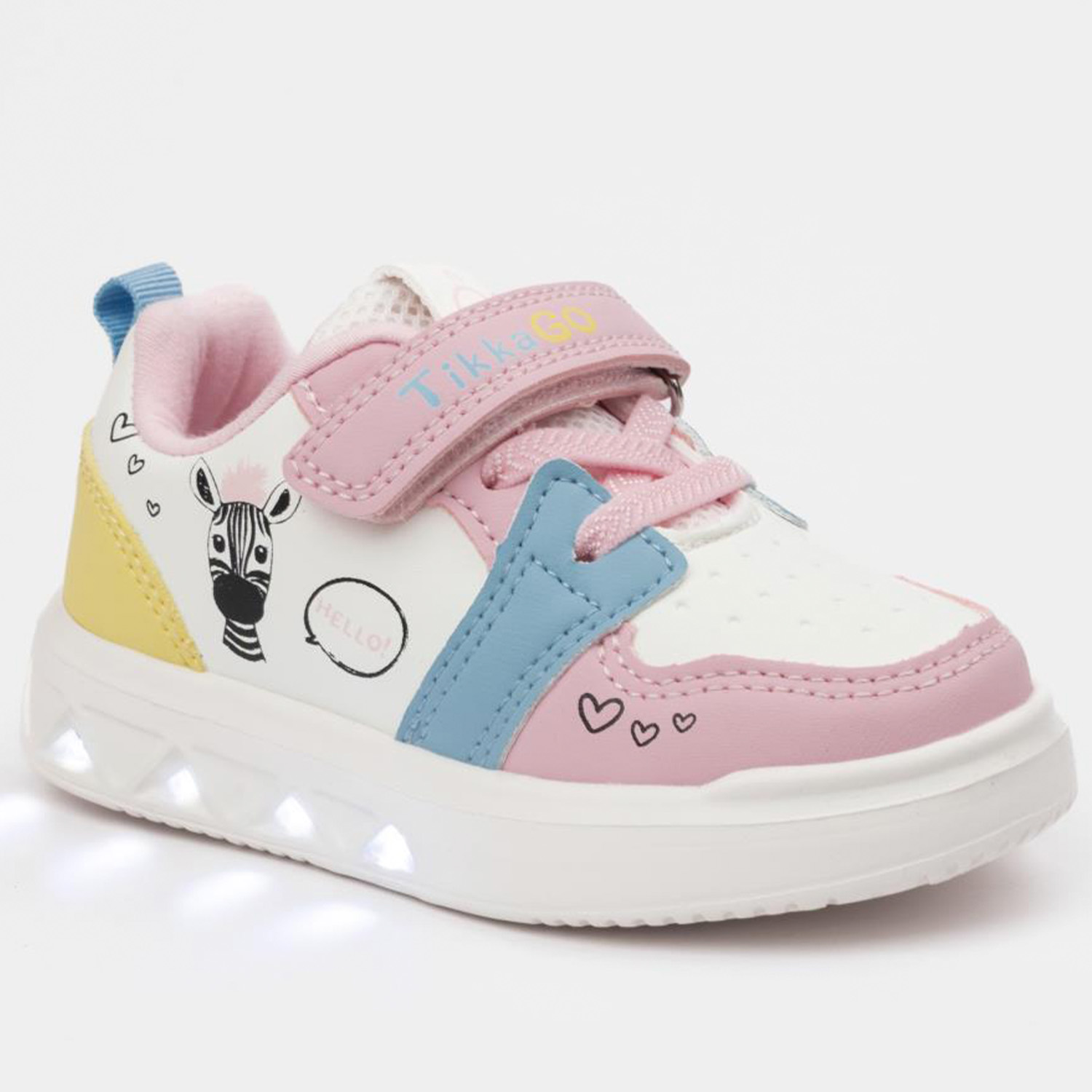 Кроссовки TikkaGo 1A05_6251-1_white-pink-biruza - фото 5