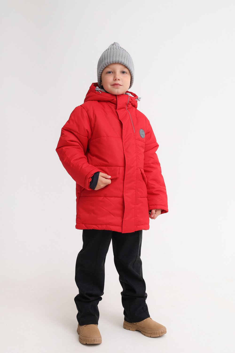 Куртка MINIDINO MDW1-JW031/0Куртка зимняя Горизонт красный - фото 5