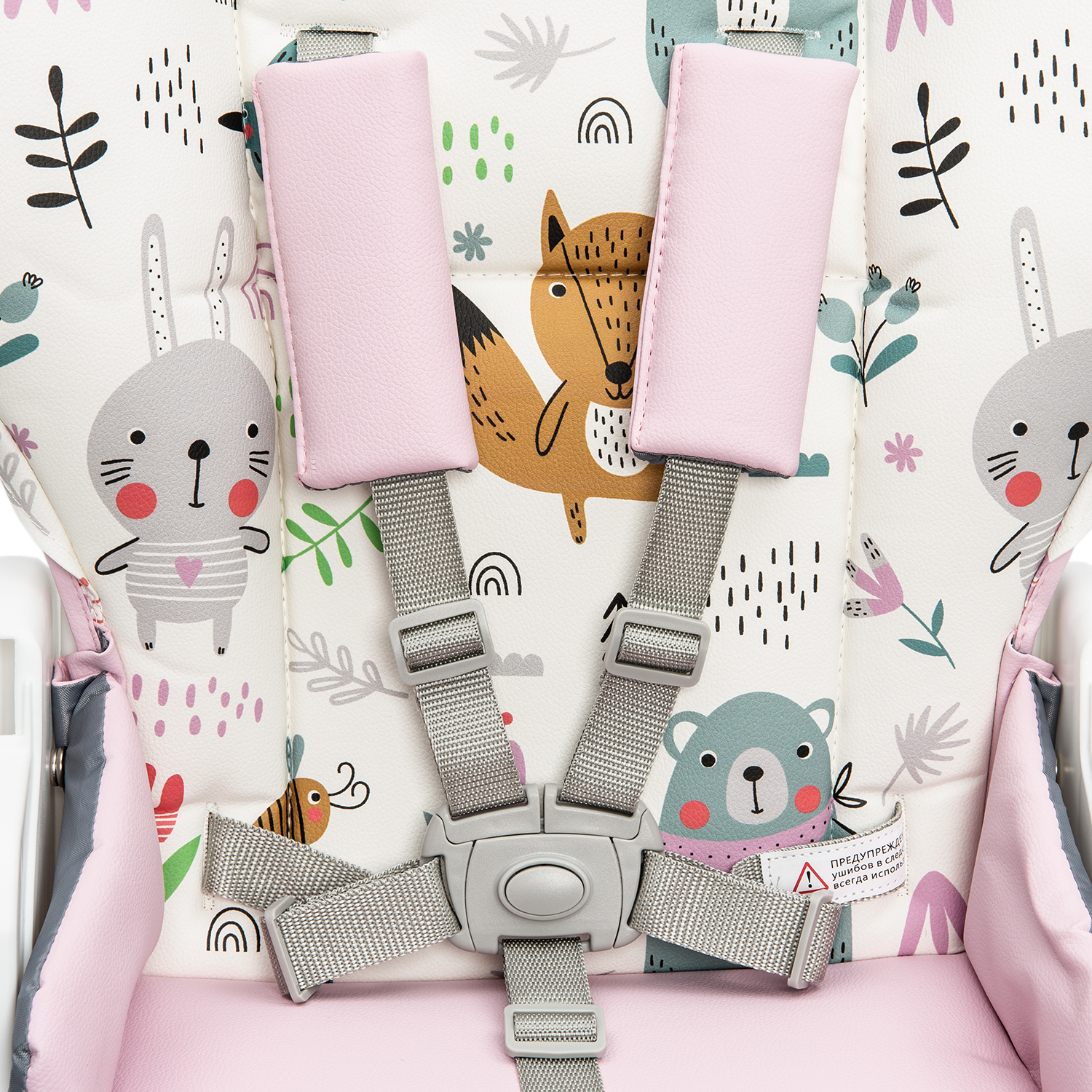 Стульчик для кормления Babyton Pretty Friends Pink классический - фото 16