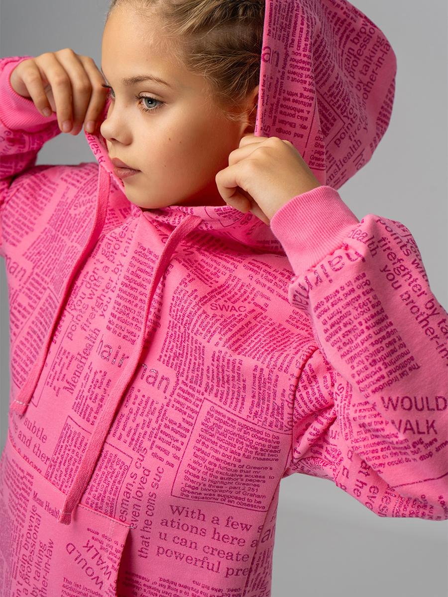 Худи BONITO KIDS SS6073розовый - фото 7