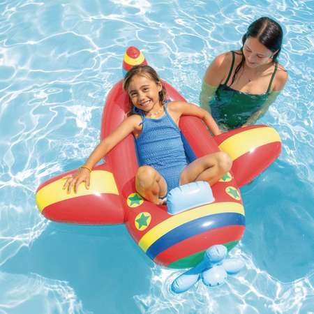 Лодка детская надувная Intex Самолет 119х114см Pool Cruisers от 3-6 лет до 27 кг