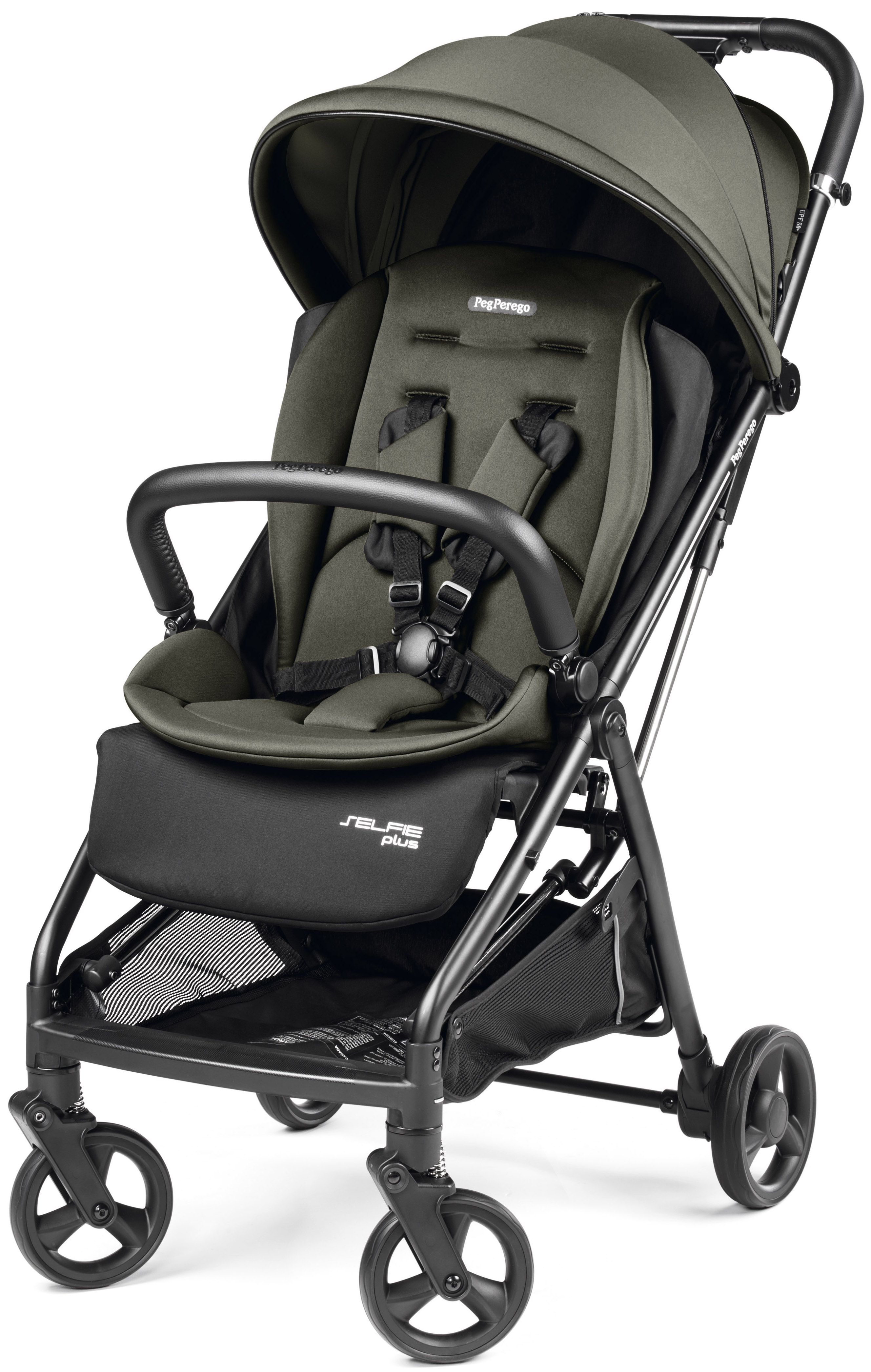 Коляска прогулочная Peg-Perego Selfie Plus зеленый - фото 1