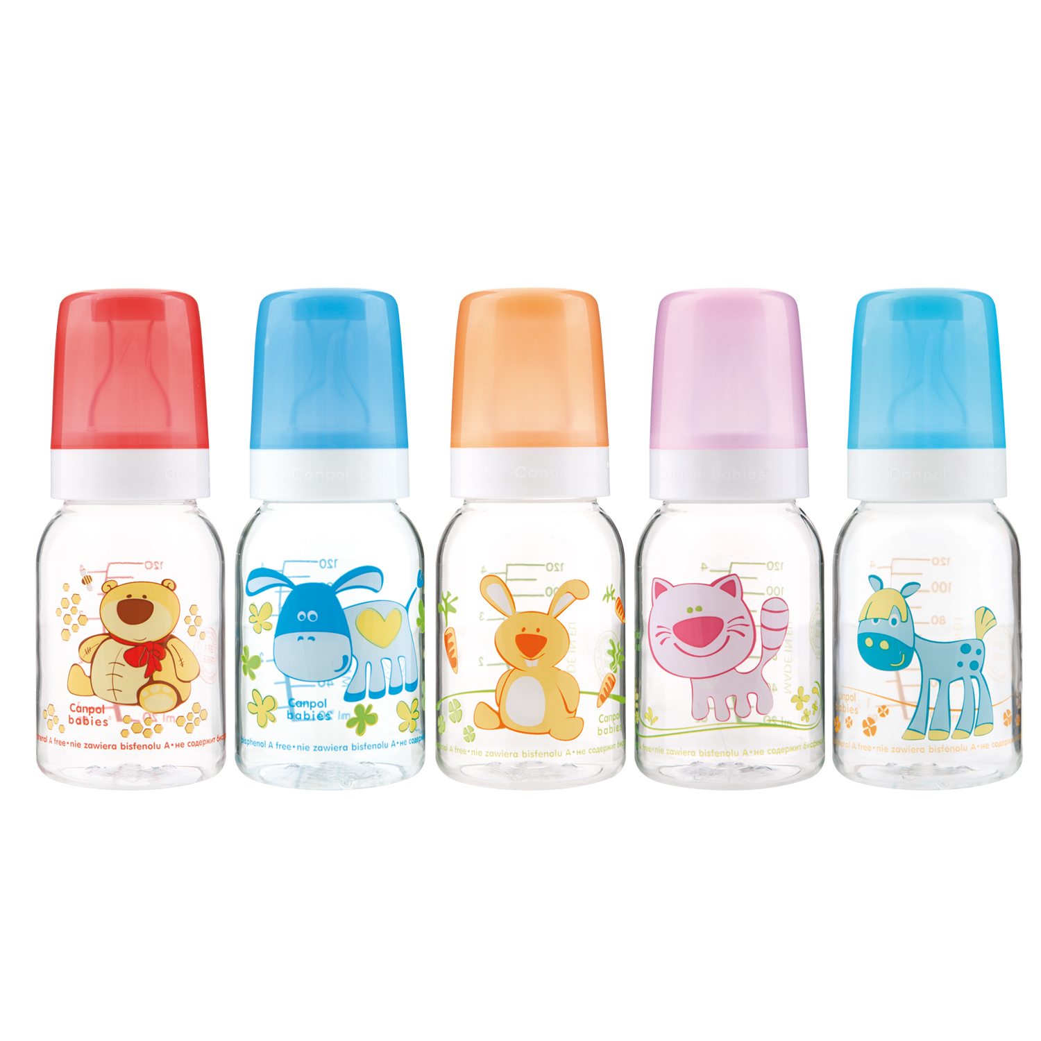 Бутылочка Canpol Babies 120 мл в ассортименте - фото 1
