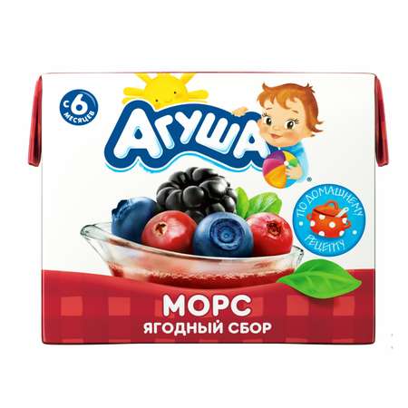 Морс Агуша ягодный сбор 200мл с 6месяцев