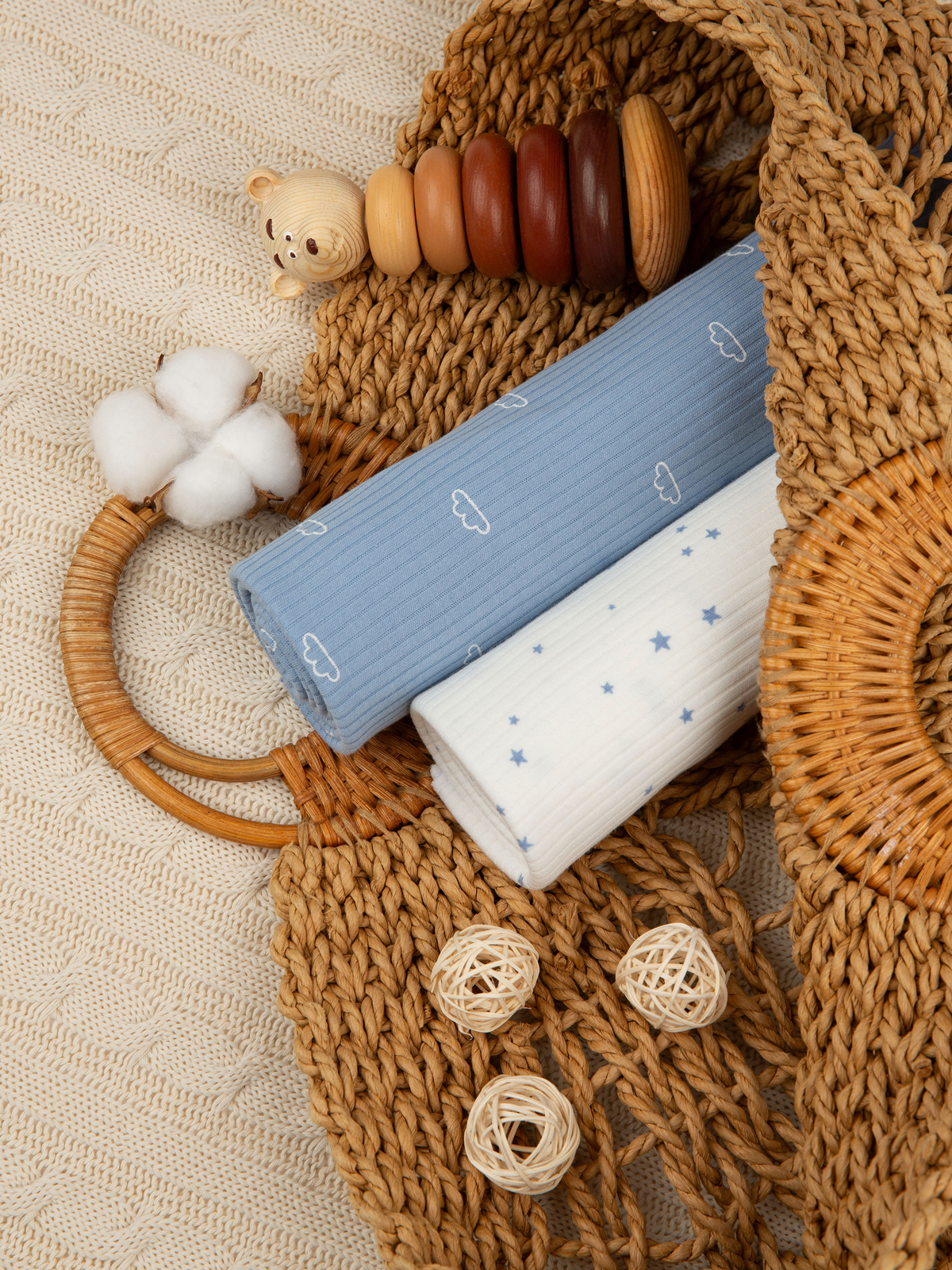 Пелёнка inlovery трикотаж 85х100 см 2 шт. - фото 4