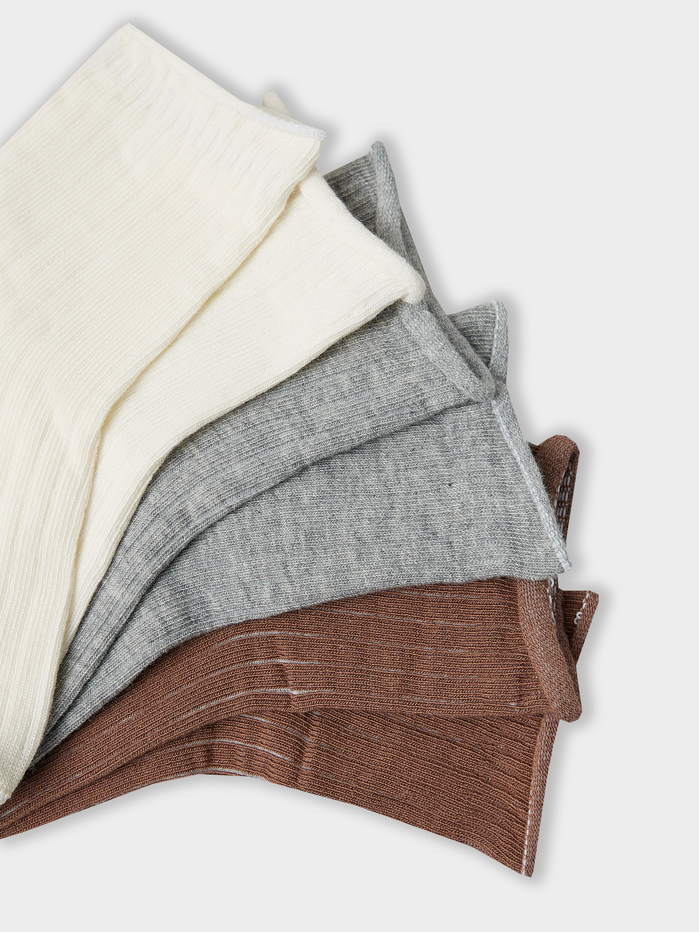 Носки 3 пары Mark Formelle (Марк Формэль) 457A-3334/молочный /сер.меланж /карамель/ - фото 3