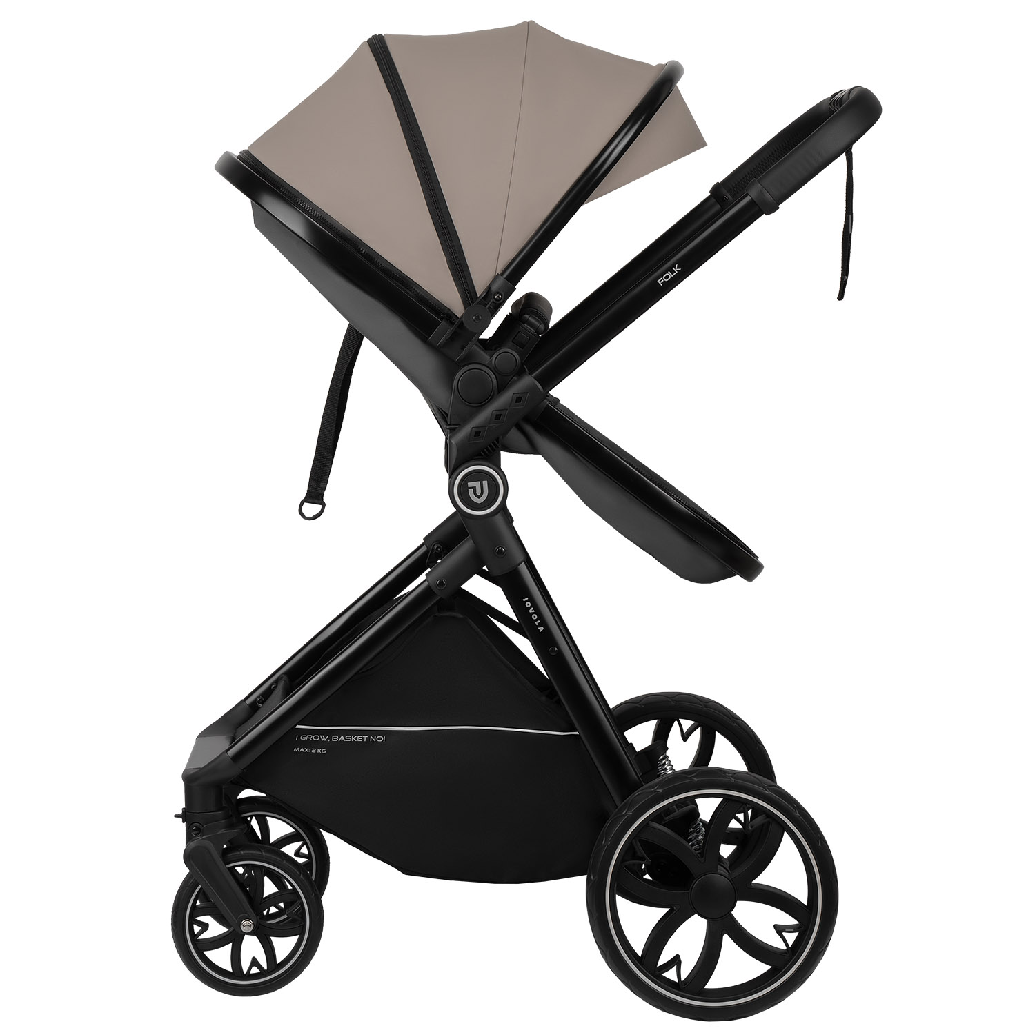 Коляска трансформер JOVOLA Folk 2в1 бежевый - фото 17