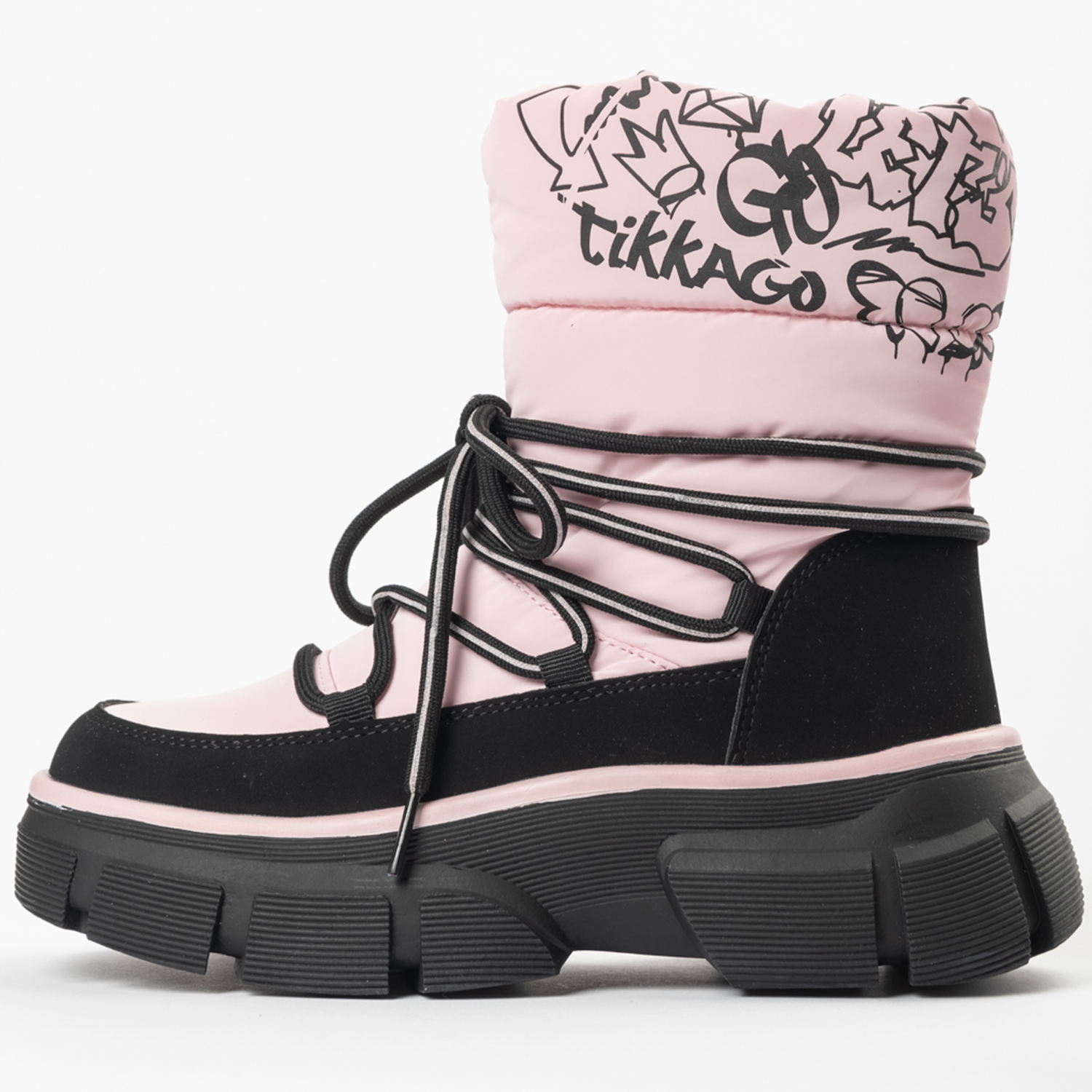 Дутики TikkaGo 5U17_202504_pink-black - фото 7
