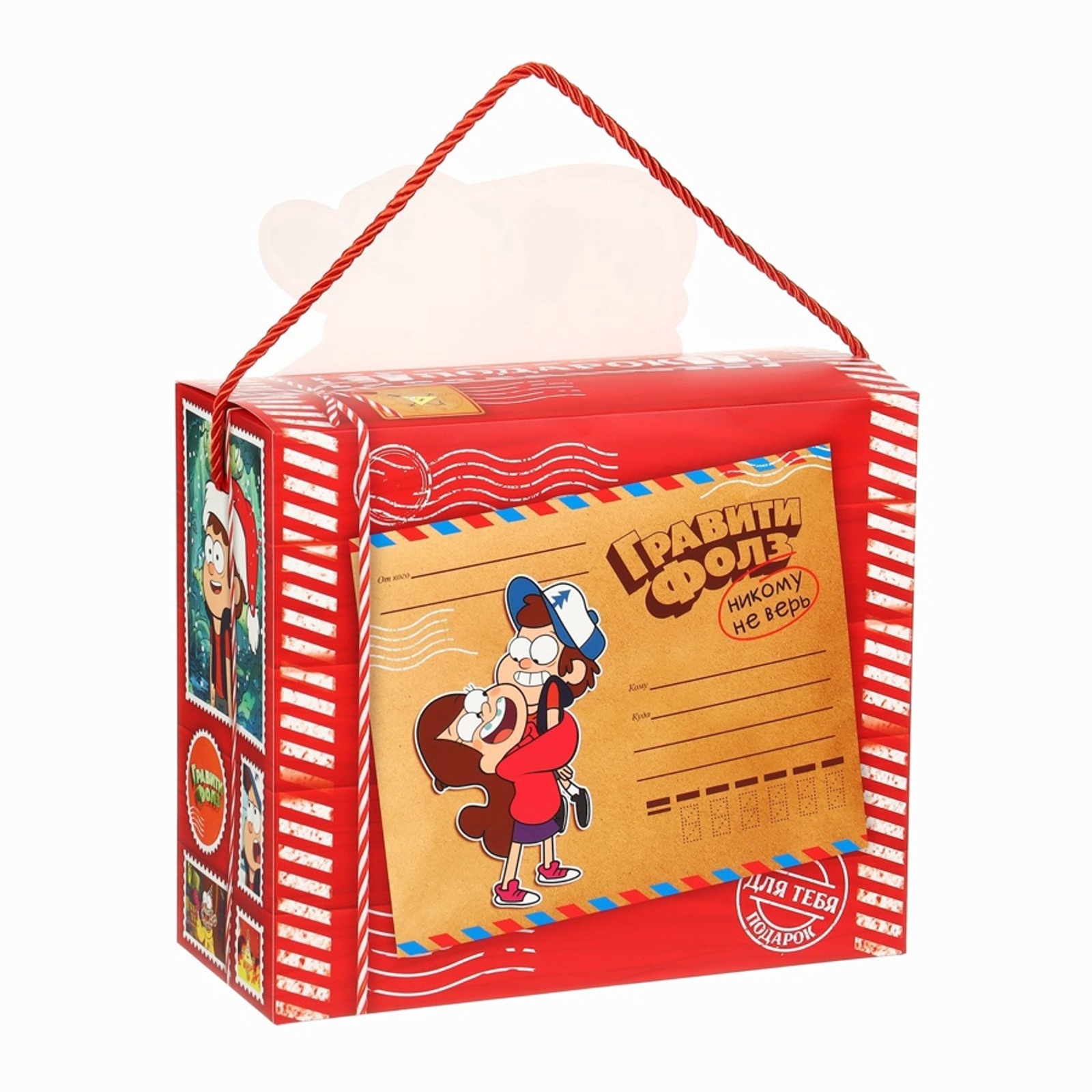 Пакет-коробка Дарите Счастье "Новогодний", 27 х 23 х 12 см - фото 4