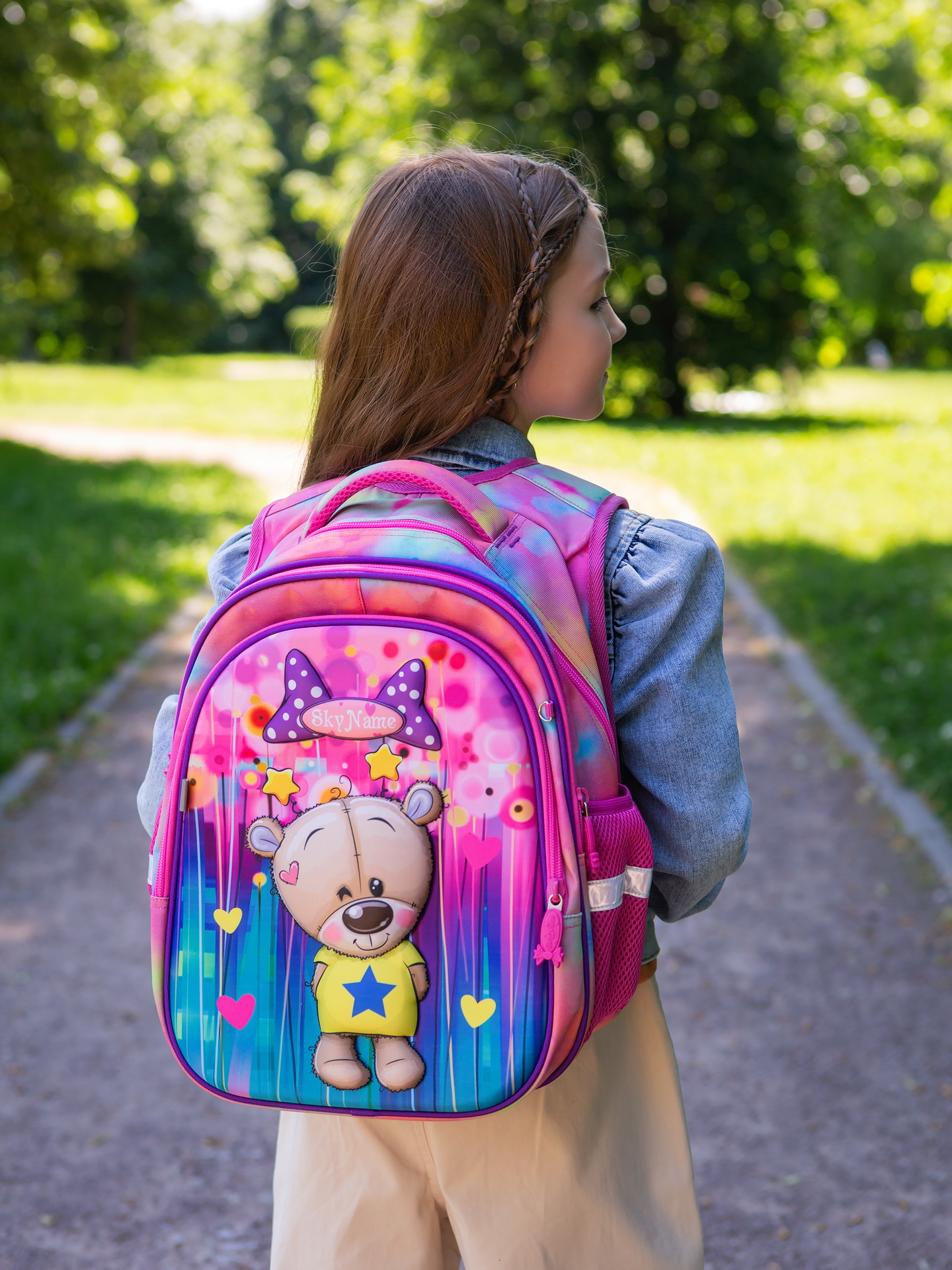 Рюкзак SkyName анатомическая спинка + брелок - фото 4