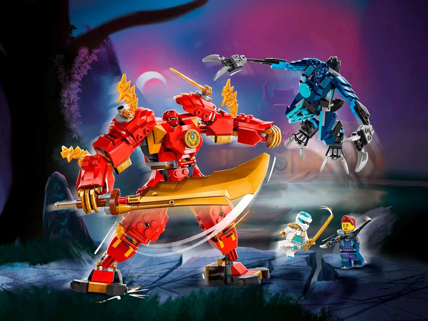 Конструктор LEGO NINJAGO Огненный робот Кая 71808 322 дет. - фото 6