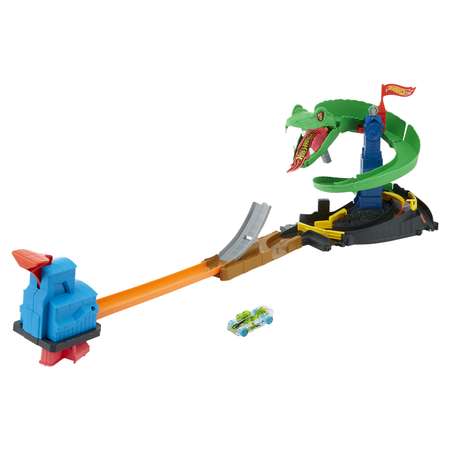 Трек Hot Wheels Сити Бросок Кобры с пусковой установкой