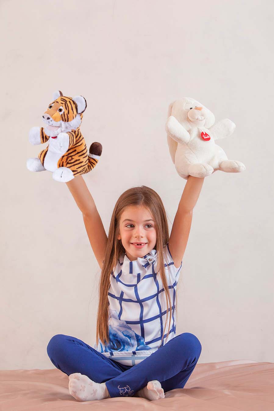 Игрушка мягкая Trudi на руку Тигр 24 см - фото 4