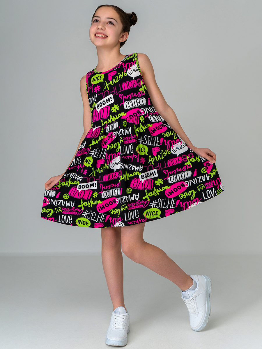 Платье HappyFox HF00199черный.хештеги - фото 8