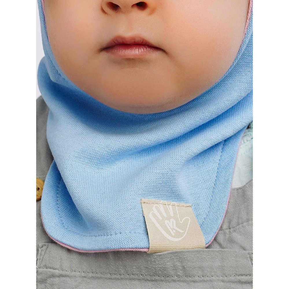 Шапка-шлем ПриКиндер U-A_221079 Цвет: Голубой/бледно-розовый - фото 5