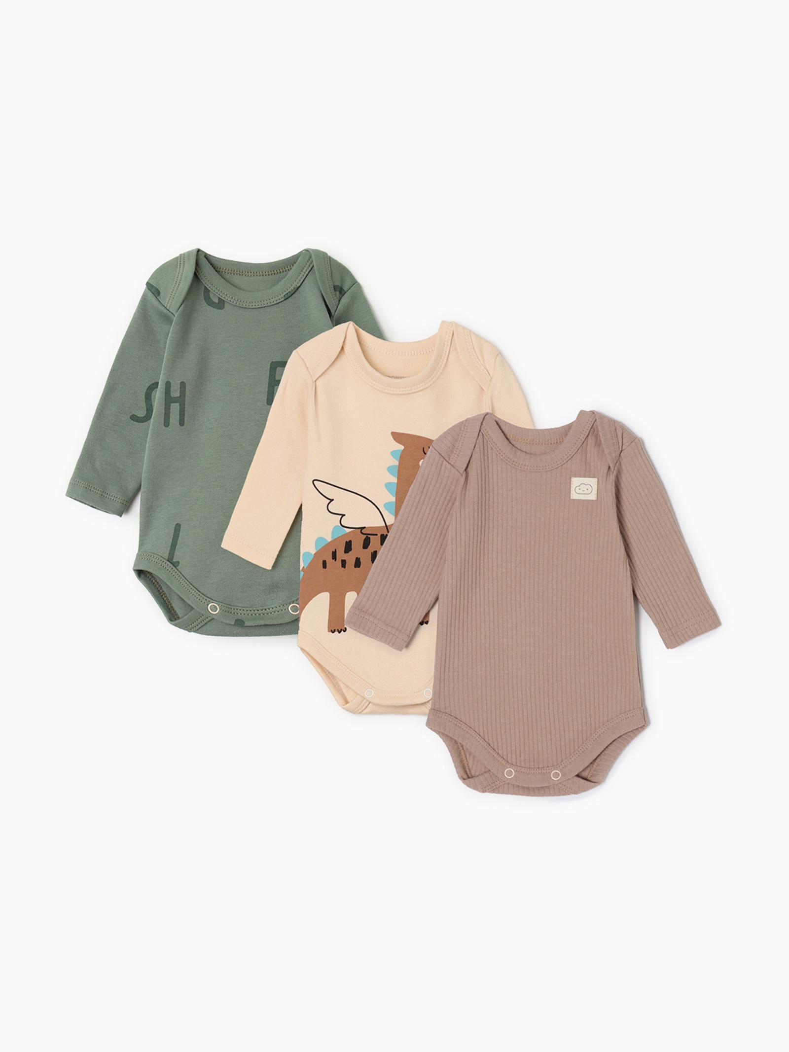 Боди 3 шт Крошка Я 10821366 - фото 1